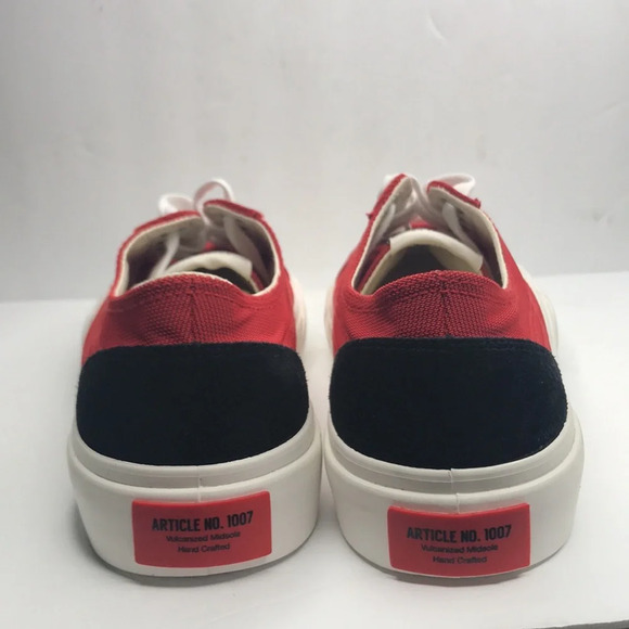 NWOT Article No. 1007 Red Canvas Sneakers - Picture 7 of 11